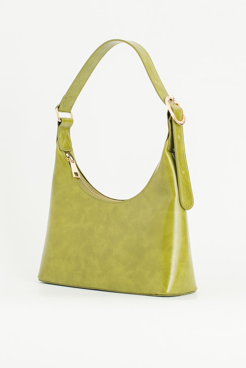 Buckle Shouder Bag, Lime
