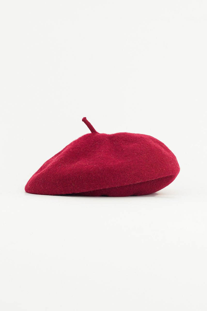Wool Beret, Wine