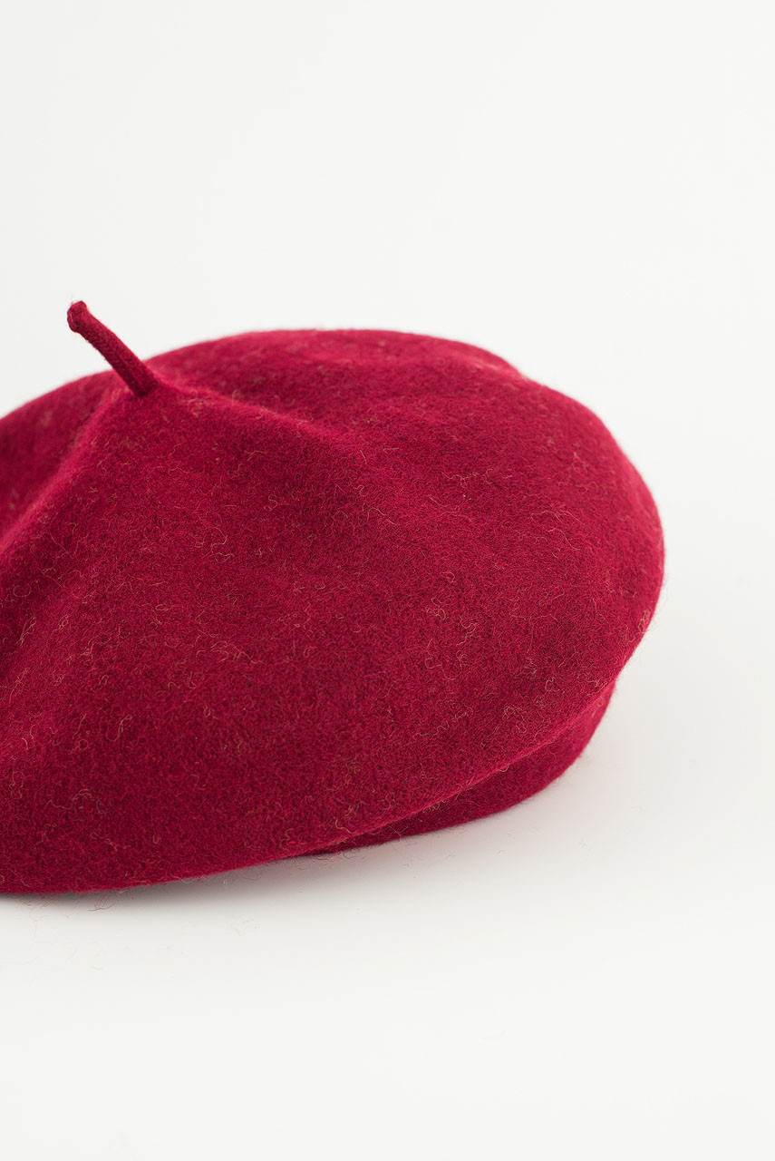 Wool Beret, Wine