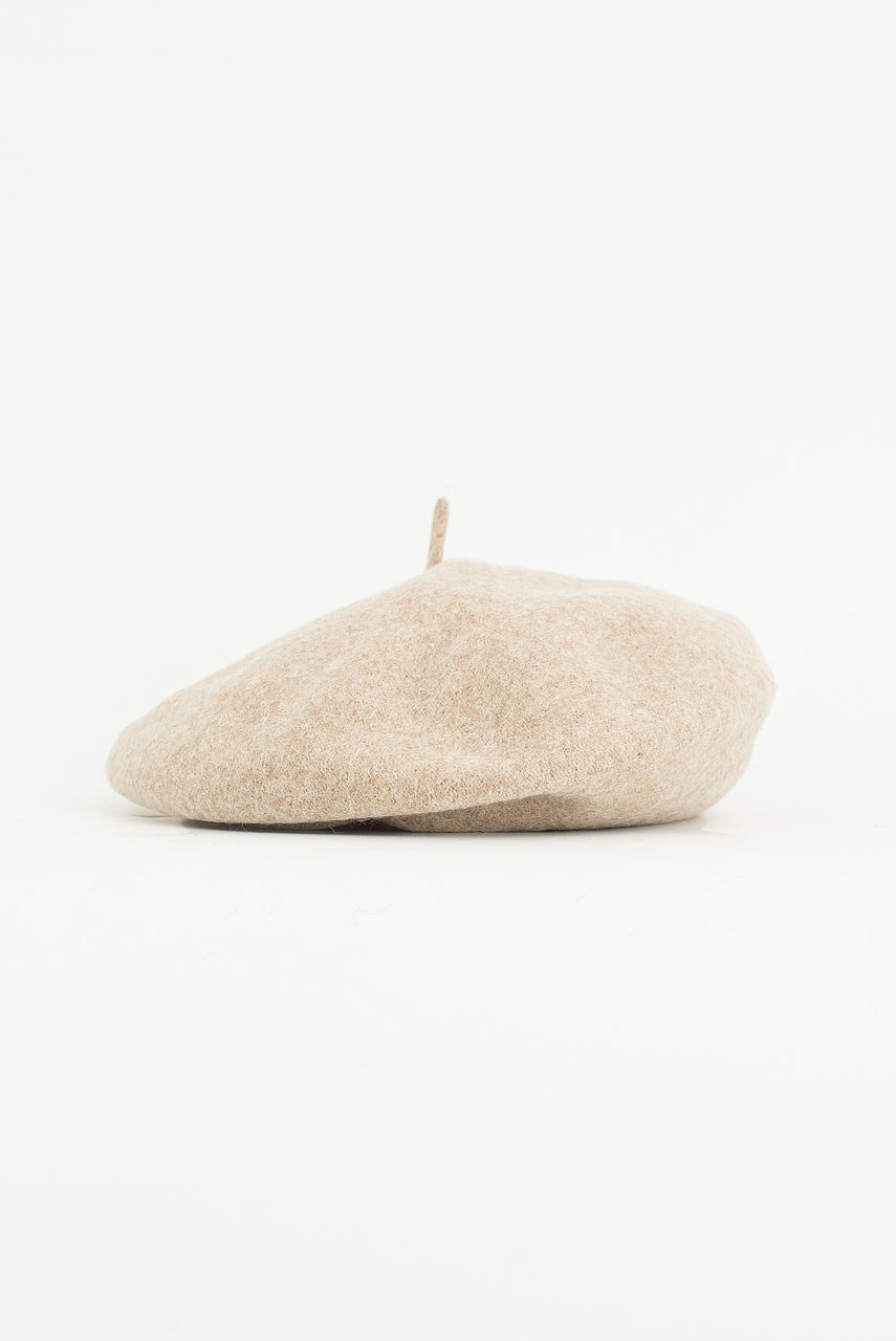 Wool Beret, Oat