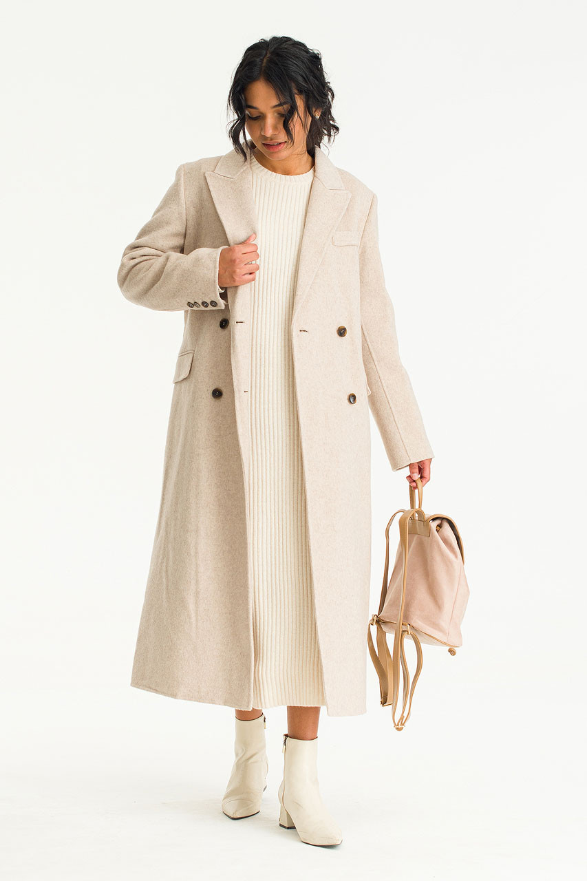 Ella Seamless Coat, Oat