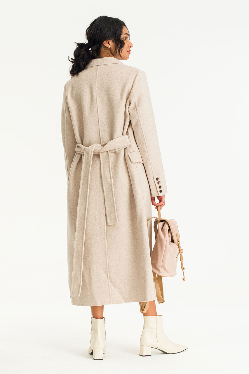 Ella Seamless Coat, Oat