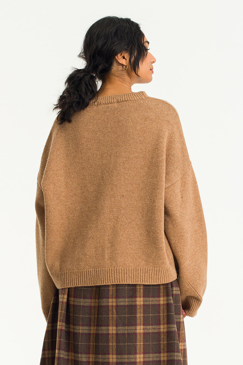 Olivia Chunky Cardigan, Camel