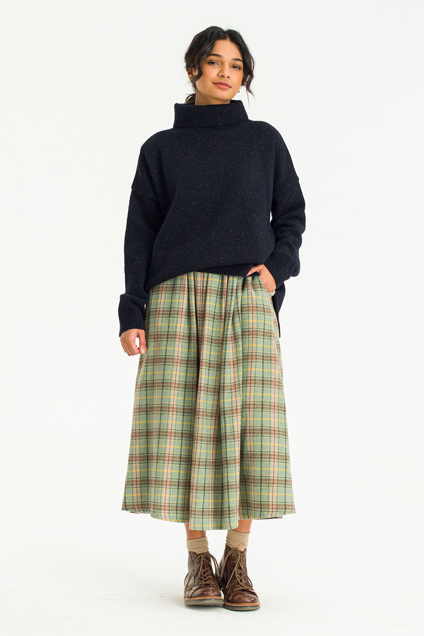 Oversize Roll Neck Jumper, Midnight Navy