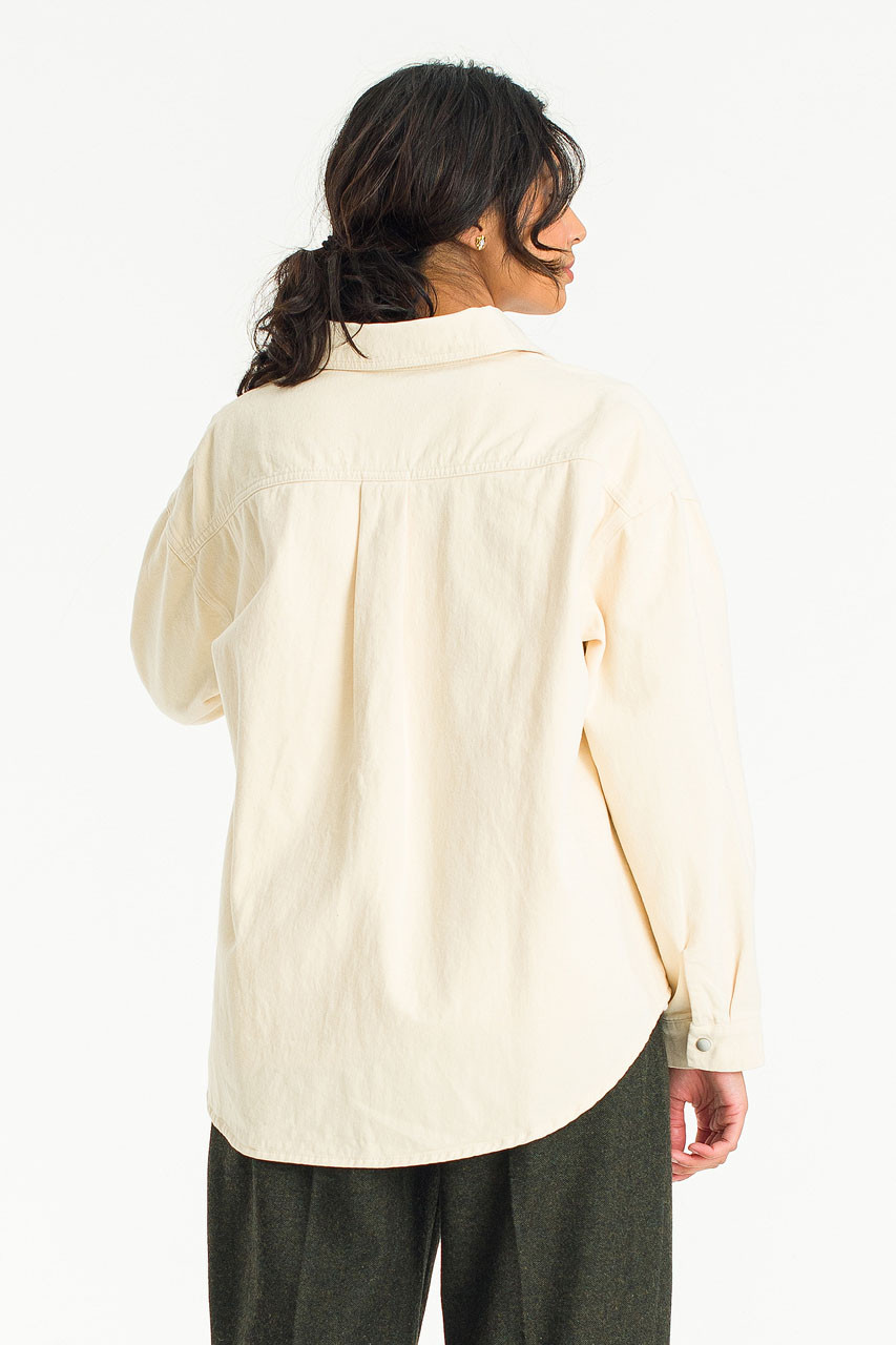 Lina Twin Pocket Shirt, Ivory