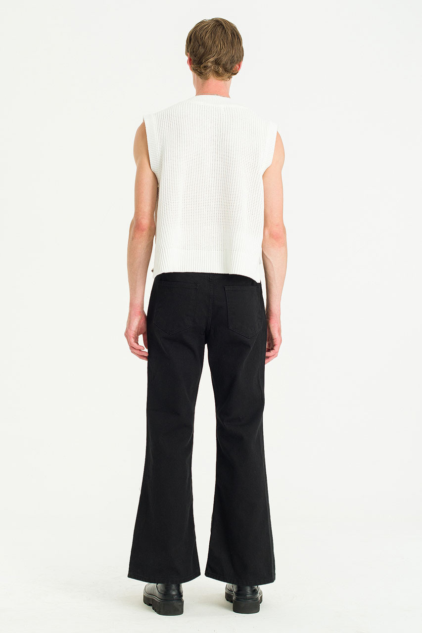 Menswear | Cropped Knit Vest, White