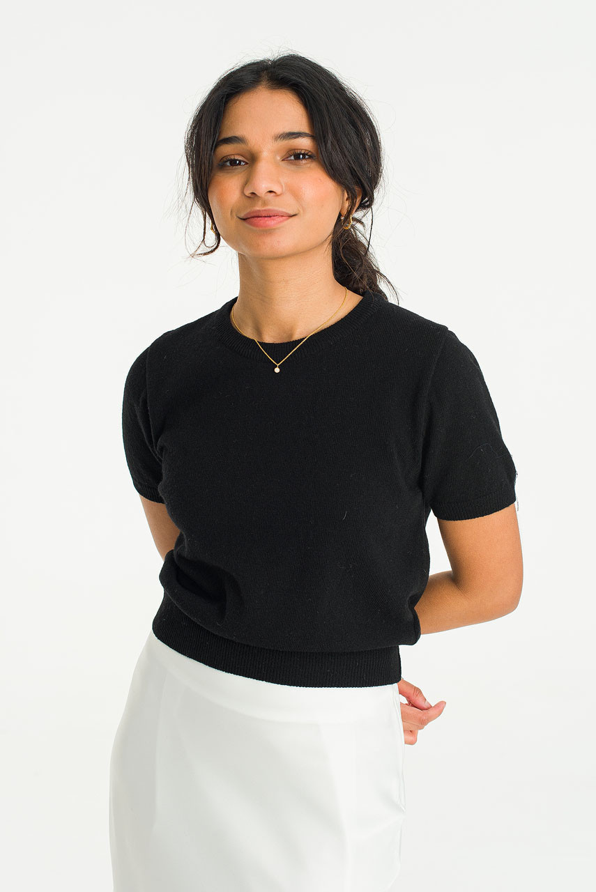 Dolores Jumper Cardigan Set, Black