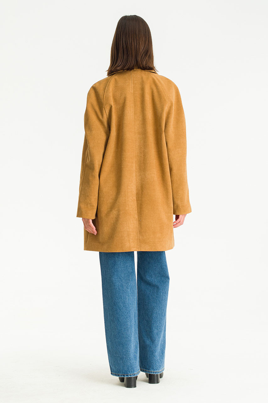 Kieth Faux Suede Coat, Camel