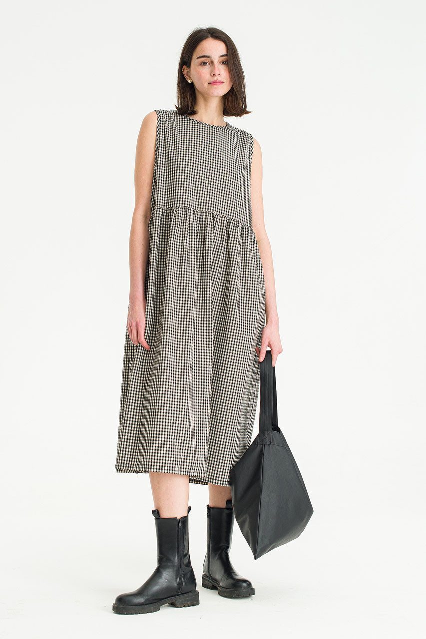 Faye Ribbon Back Dress, Gingham
