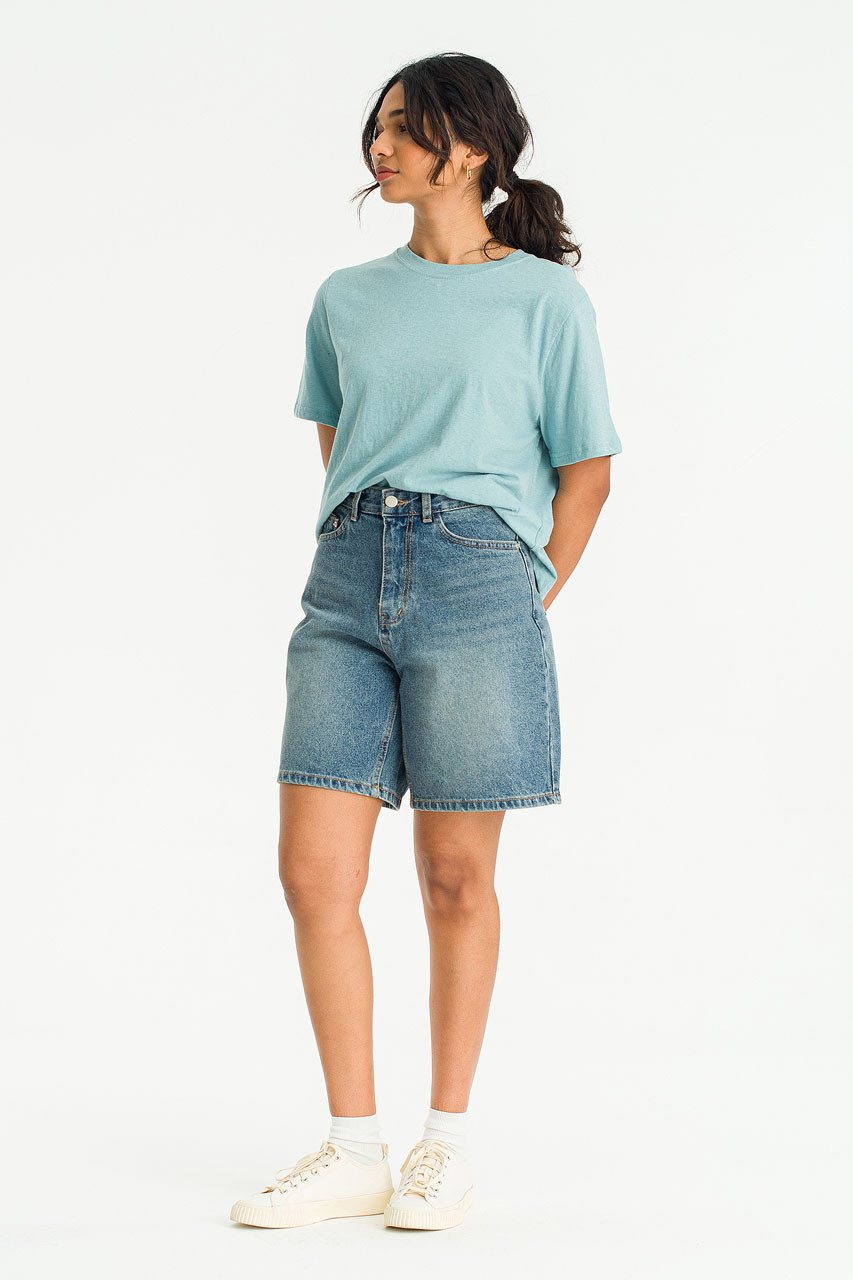Jinan Denim Shorts, Blue