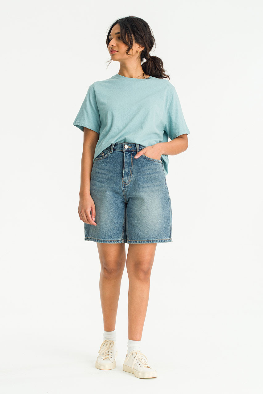 Jinan Denim Shorts, Blue