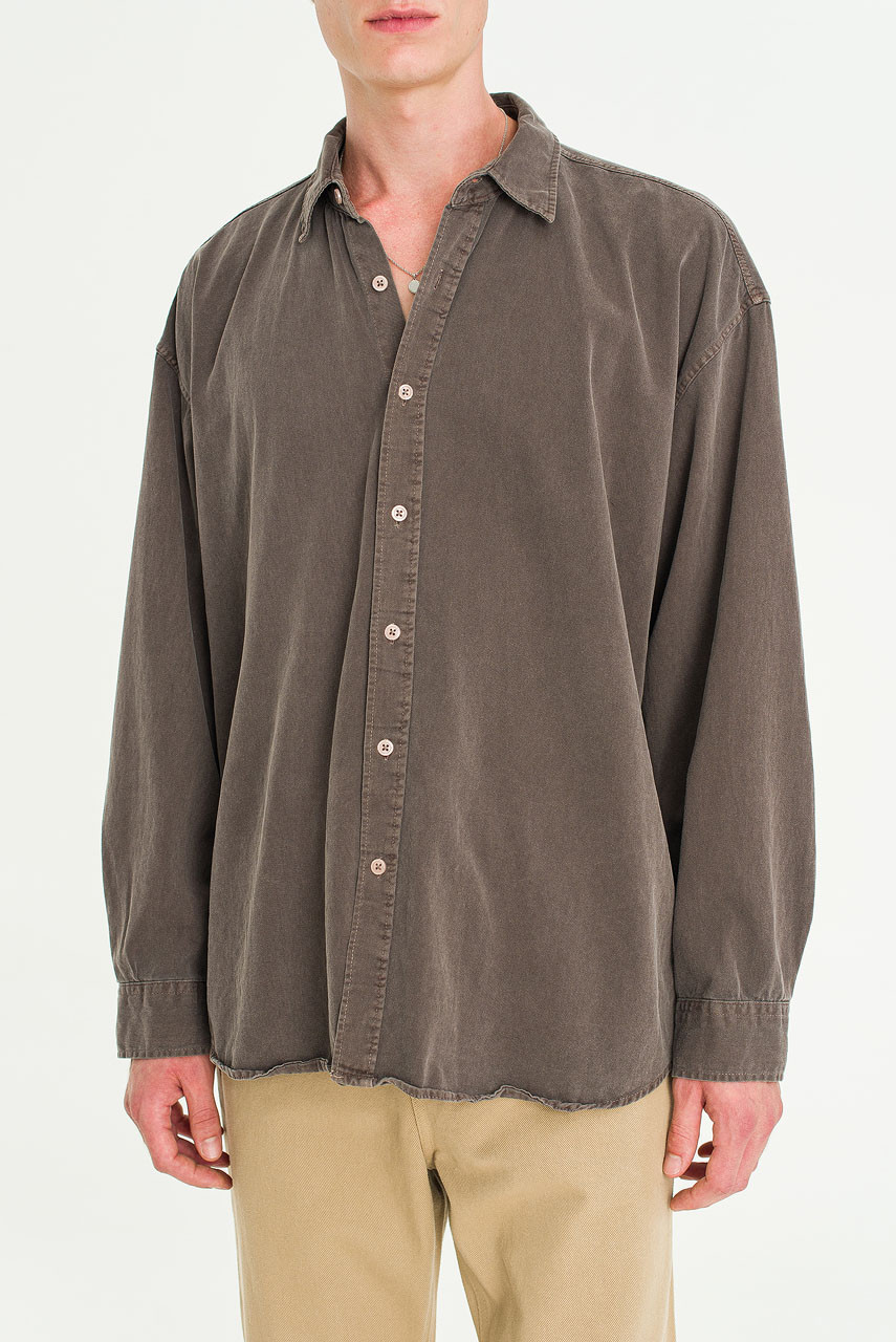 Menswear | Overdyed Shirt, Brown