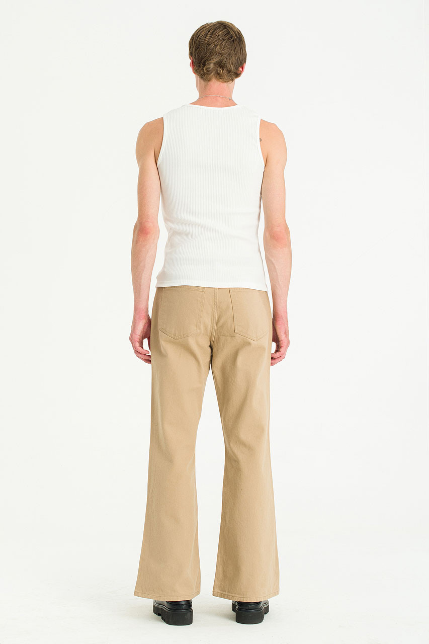 Menswear | Fitted Rib Vest, White