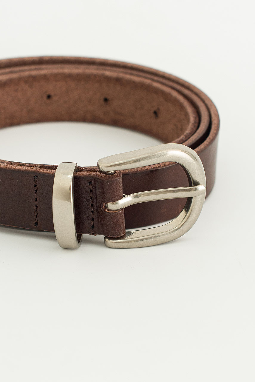 Florence Metal Loop Belt, Brown