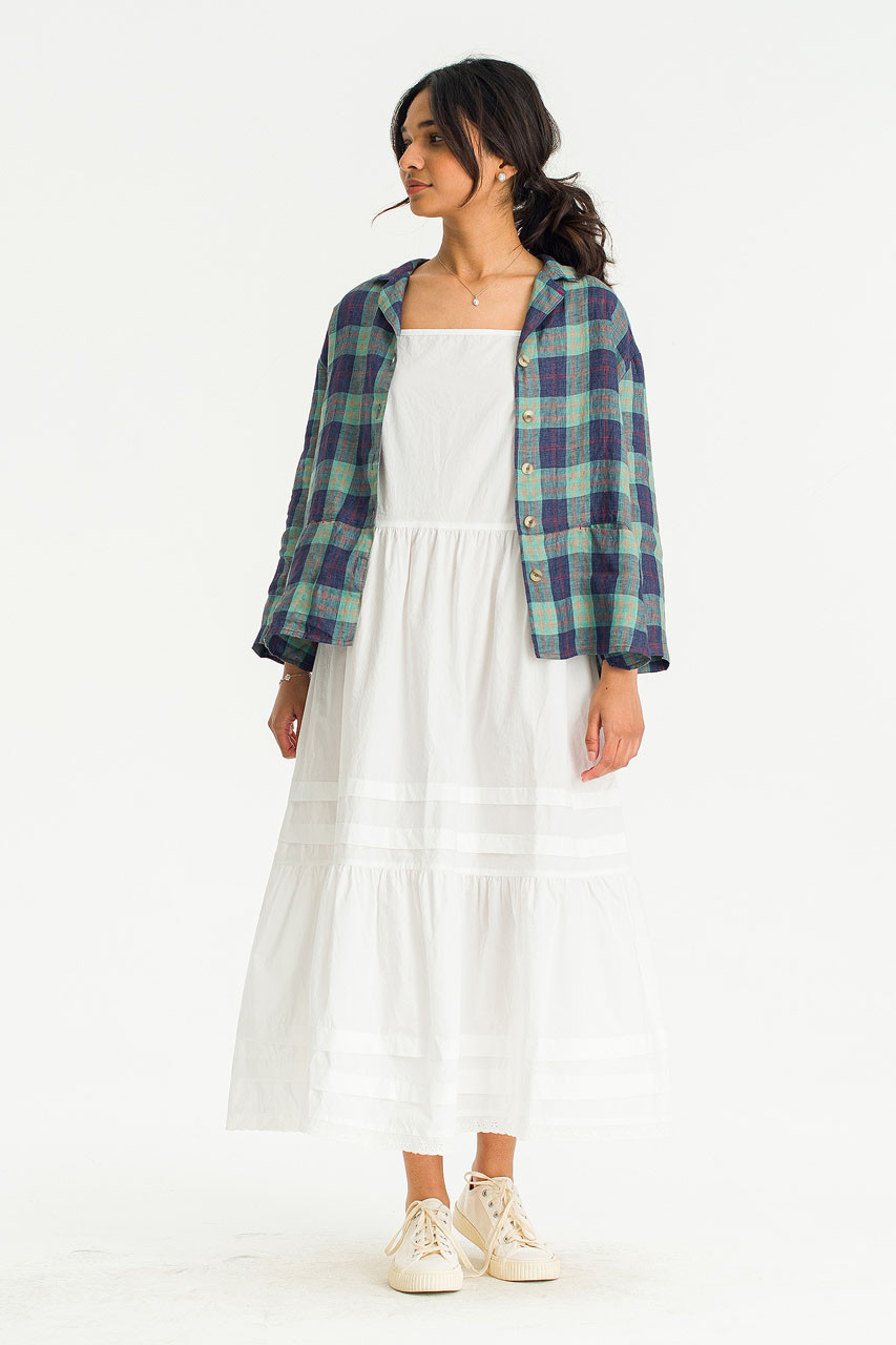 Alenor Check Jacket, Mint/Navy