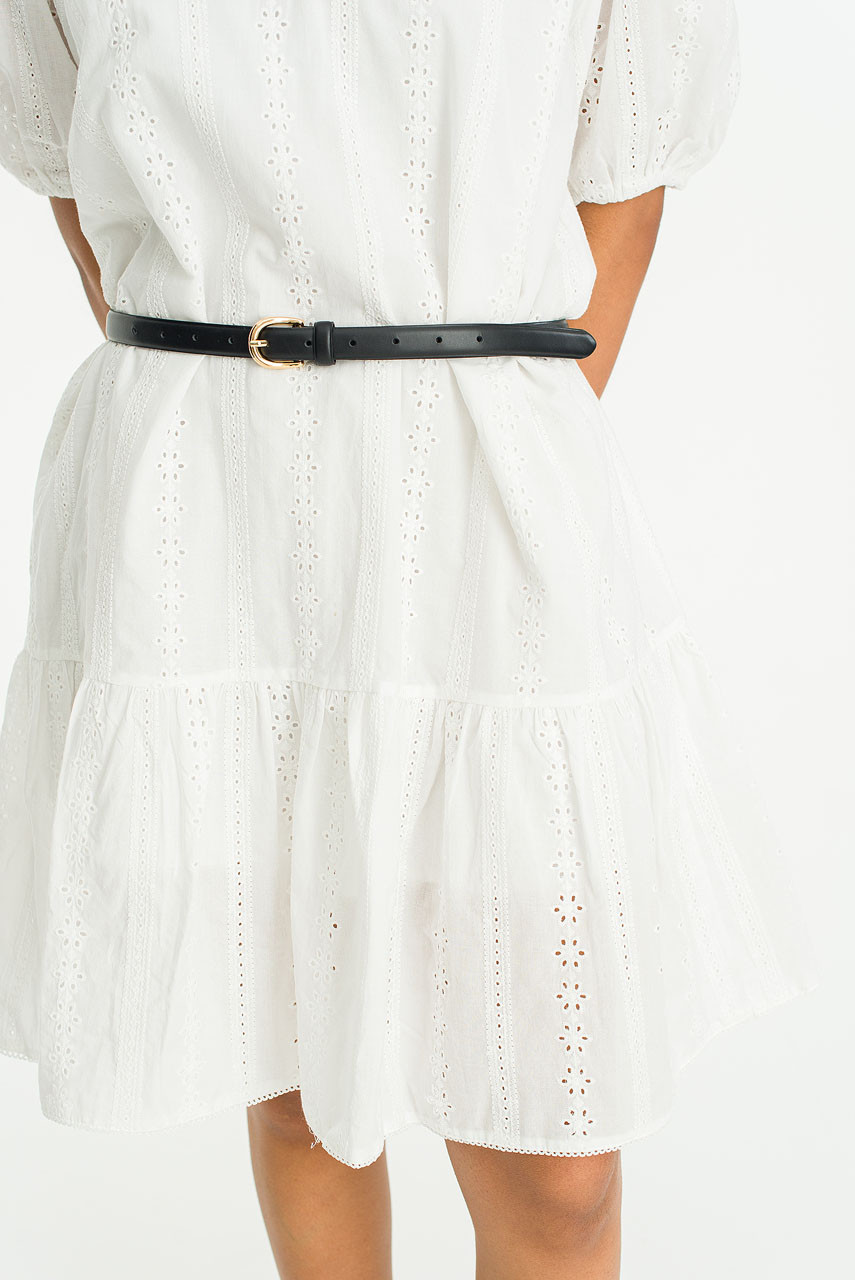 Pipa Mini Horseshoe Belt, Black