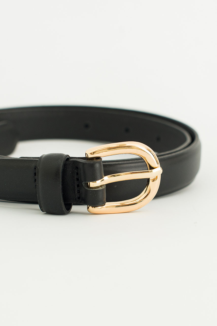 Pipa Mini Horseshoe Belt, Black