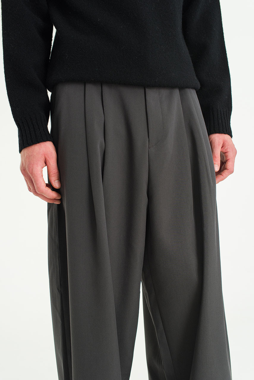 Menswear | Suit Balloon Pants, Charcoal