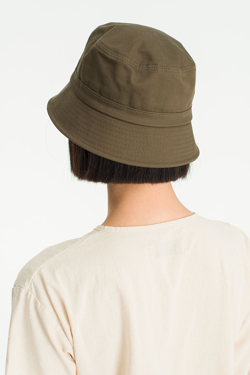 Cotton Twill Bucket Hat, Khaki