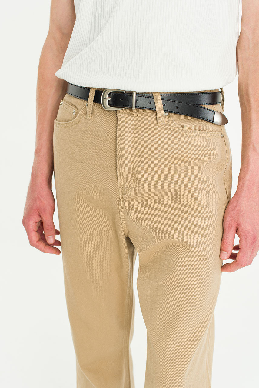 Menswear | Wide-Cut Twill Flares, Beige