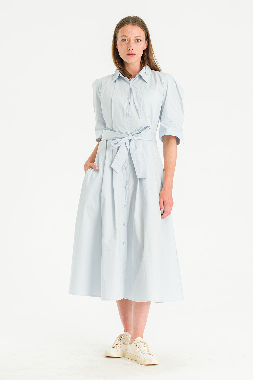 Belmira Puff Sleeve Shirt Dress, Blue