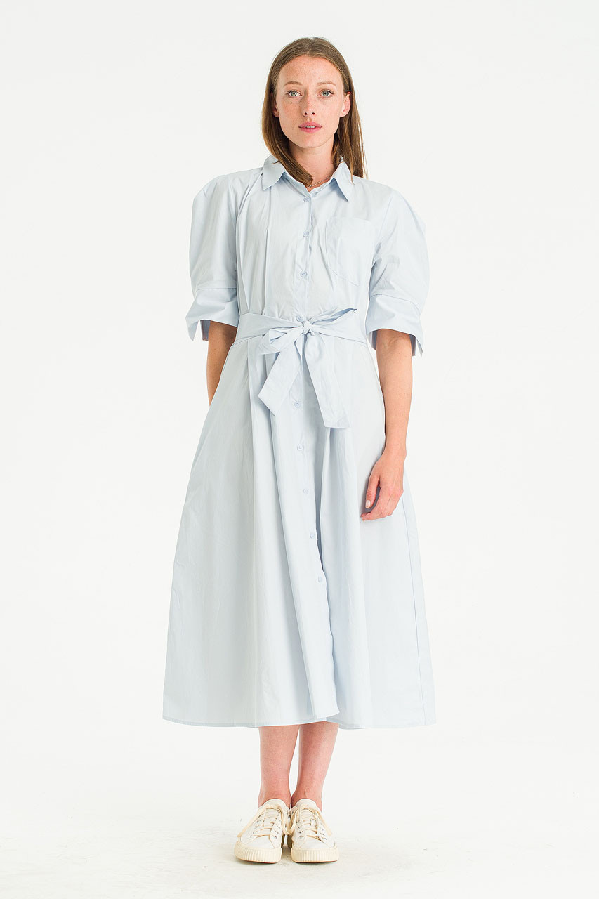 Belmira Puff Sleeve Shirt Dress, Blue