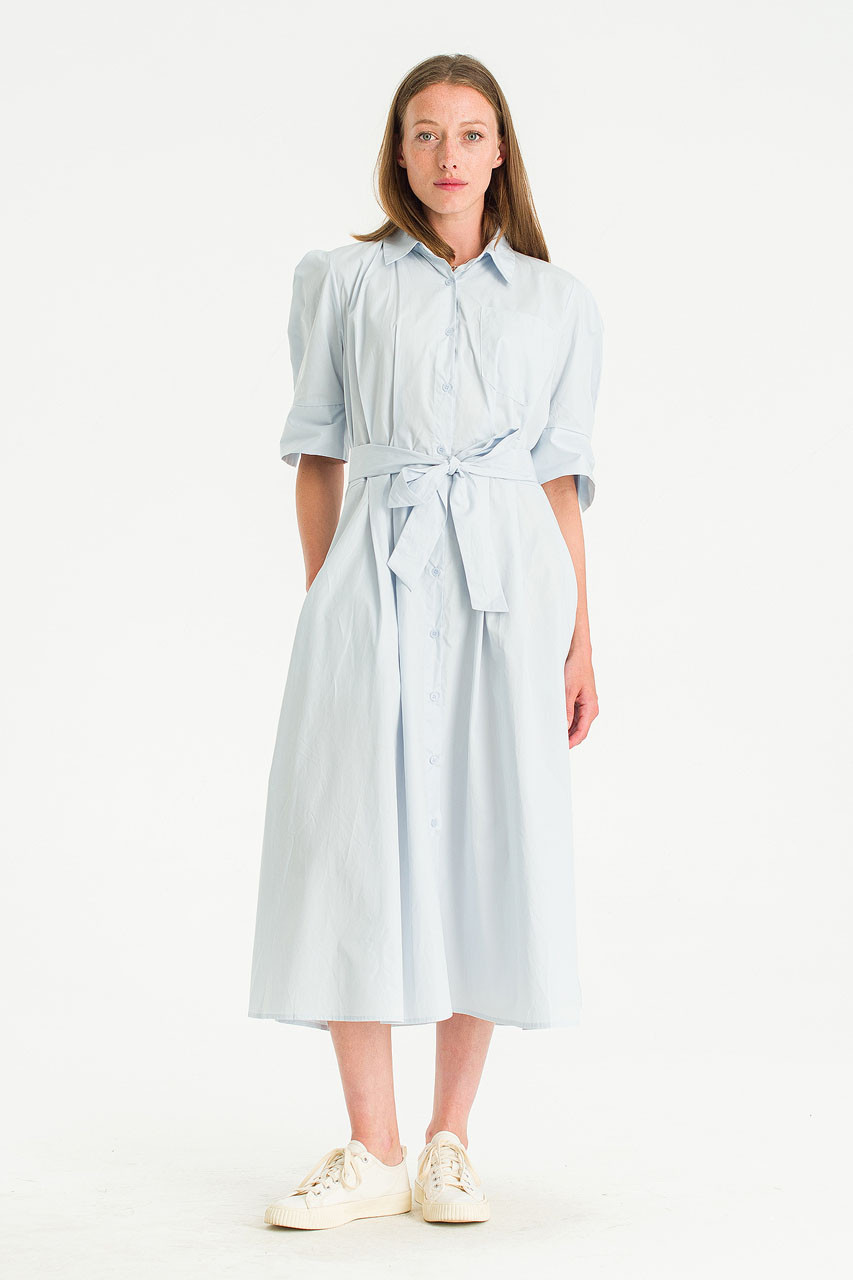 Belmira Puff Sleeve Shirt Dress, Blue