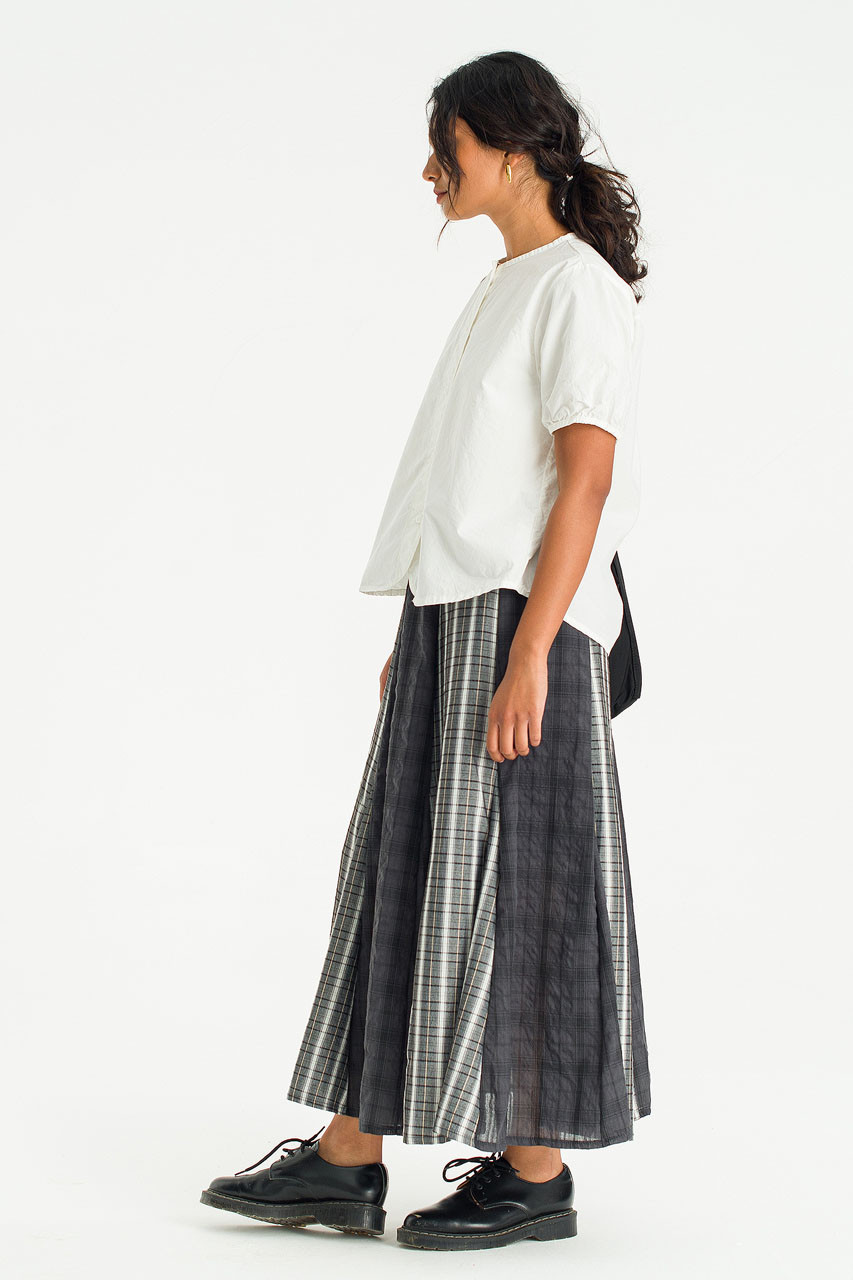 Esme henley neck Blouse, Ivory