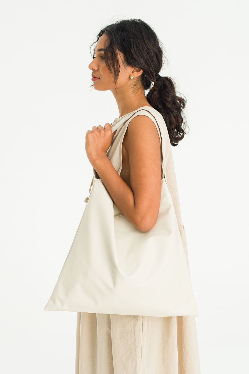 Anna Shouder Bag, Ivory