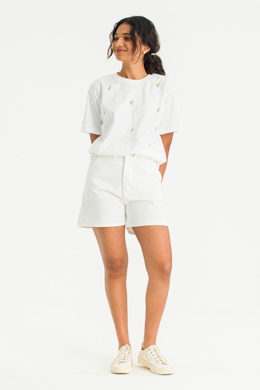 Aria Denim Short, Ivory