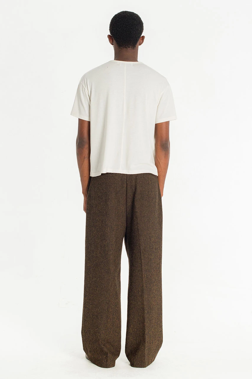 Menswear | Wide-Cut Volk Trousers, Chestnut