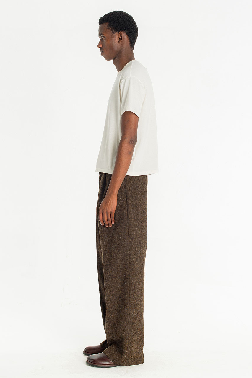 Menswear | Wide-Cut Volk Trousers, Chestnut