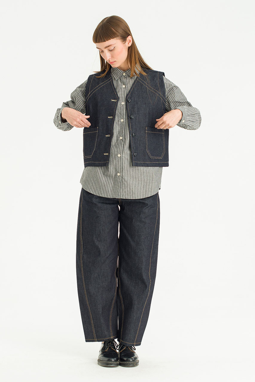 Lucia Denim Vest, Indigo