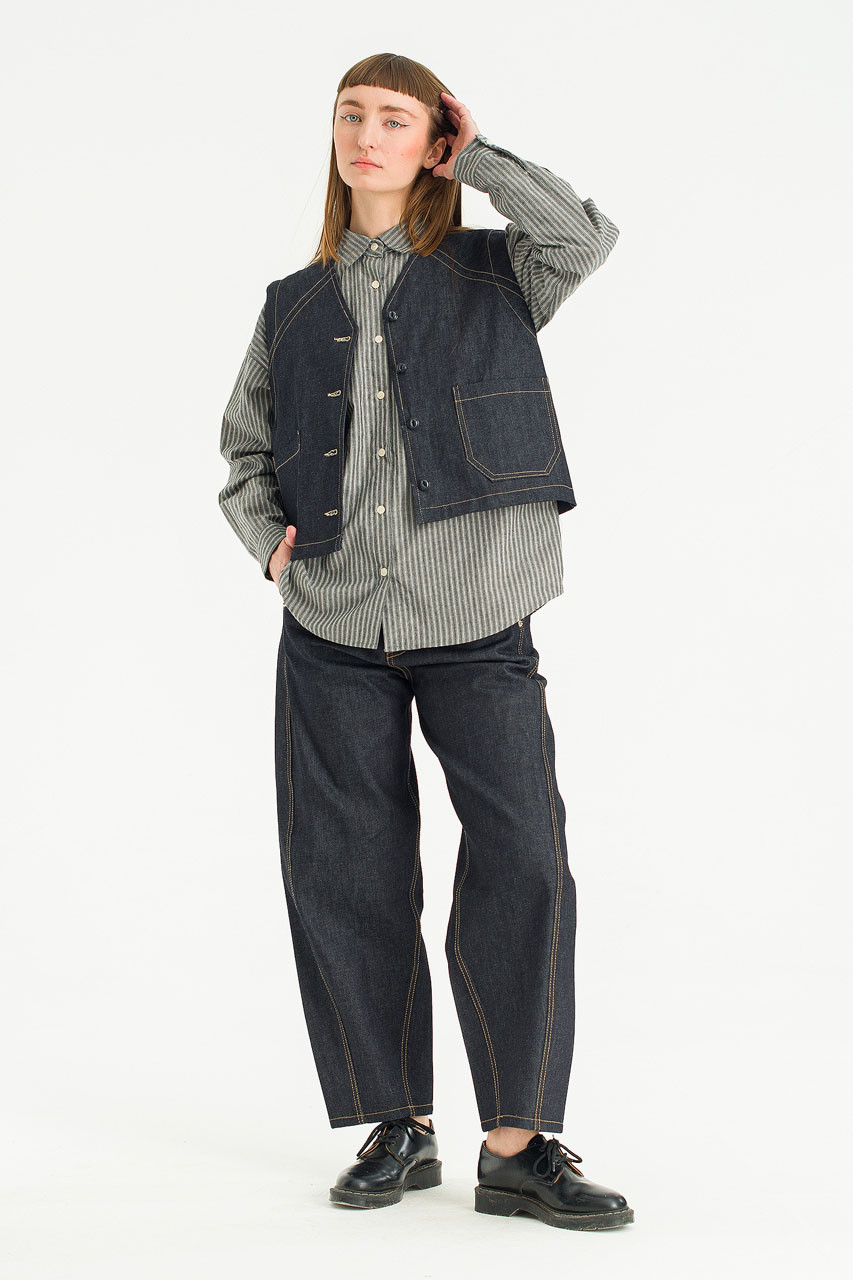 Lucia Denim Vest, Indigo