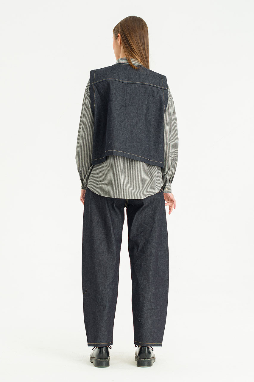 Lucia Denim Vest, Indigo