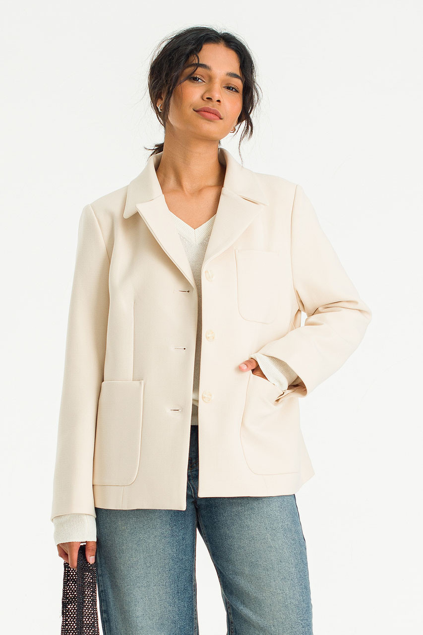 Bella Three Pocket Jacket, Beige