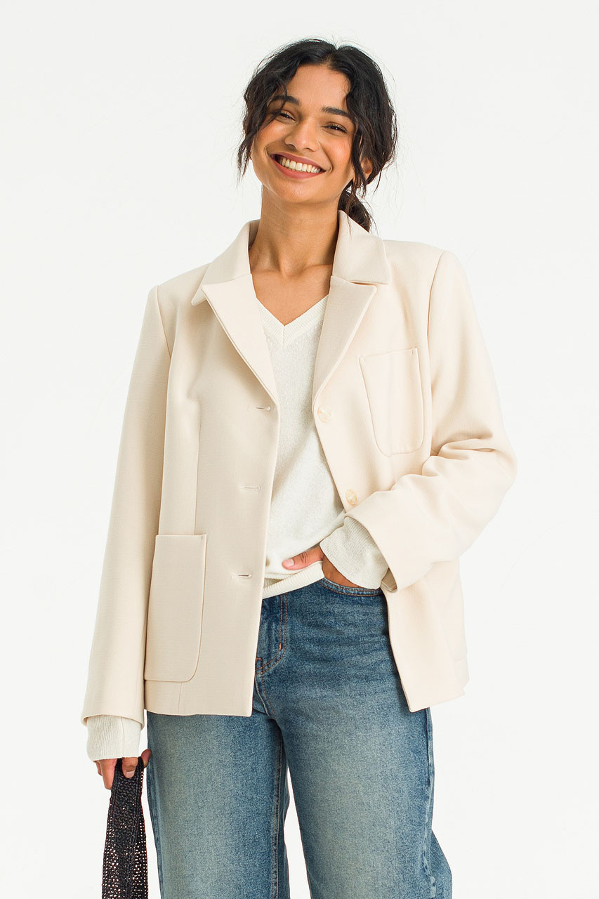 Bella Three Pocket Jacket, Beige