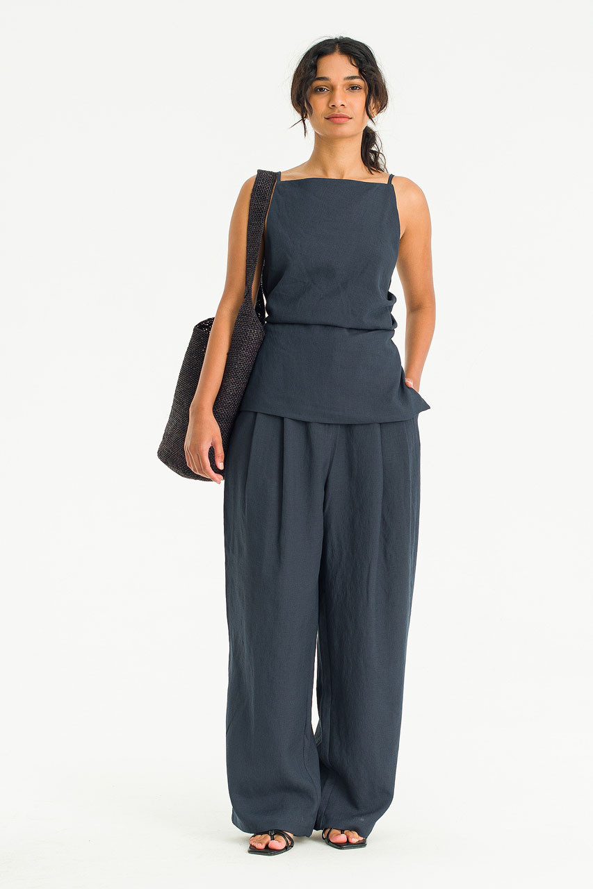 Amara Tunic Cami Top, Charcoal