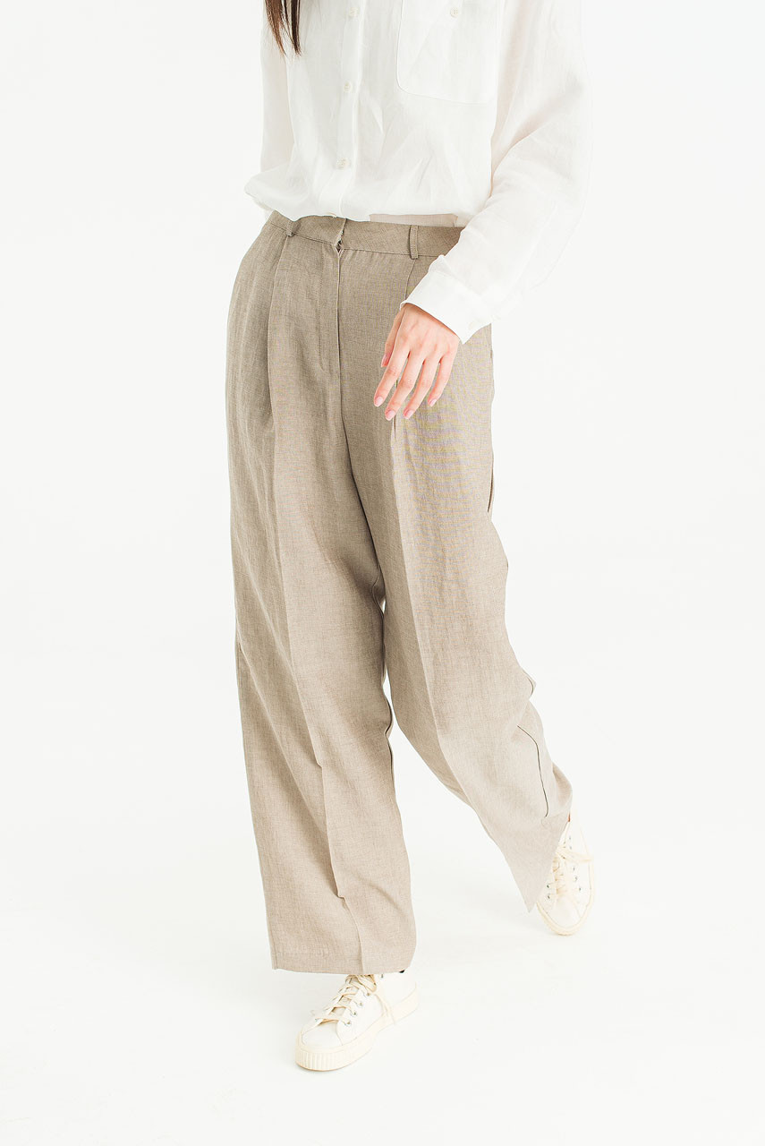 Sonia Linen Trousers, Mocha