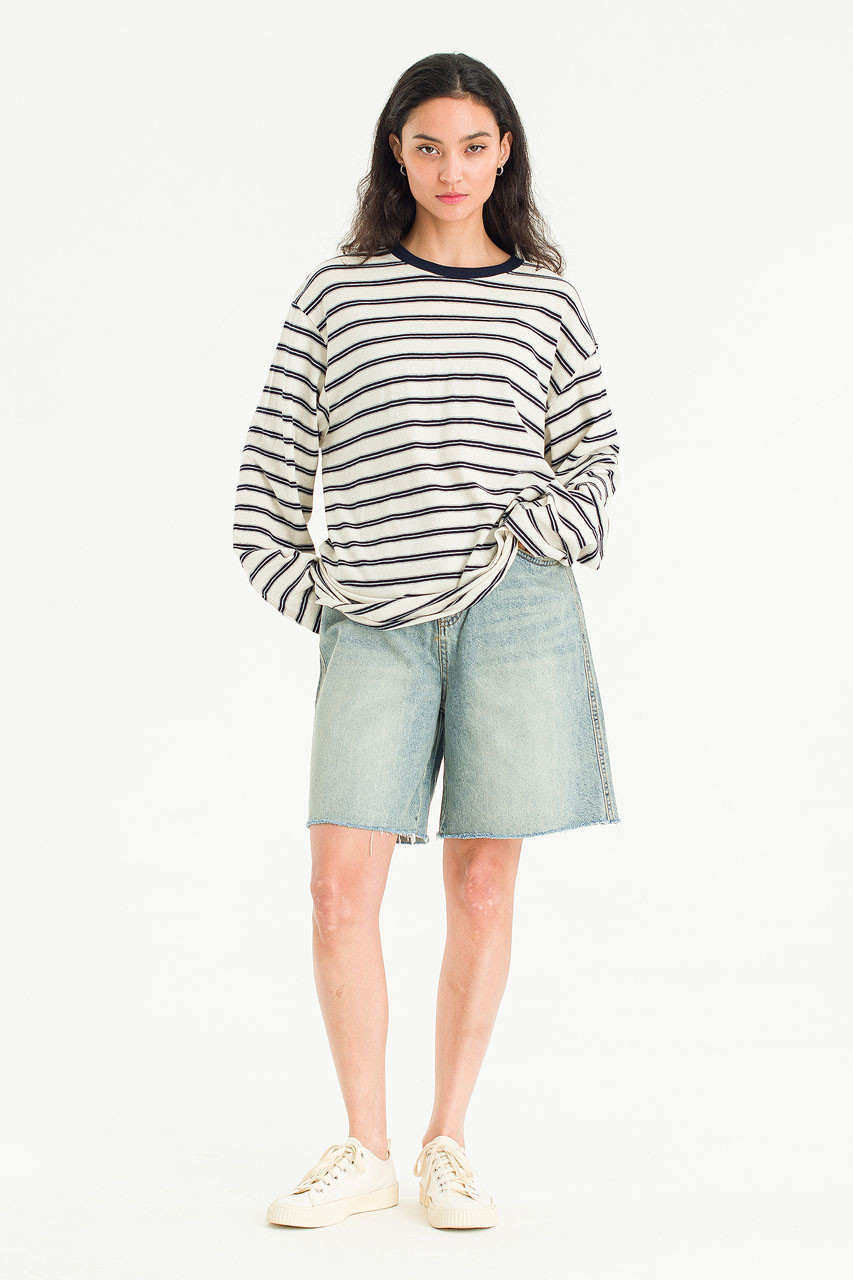 Sachiko Bermuda Denim Short, Vintage Blue