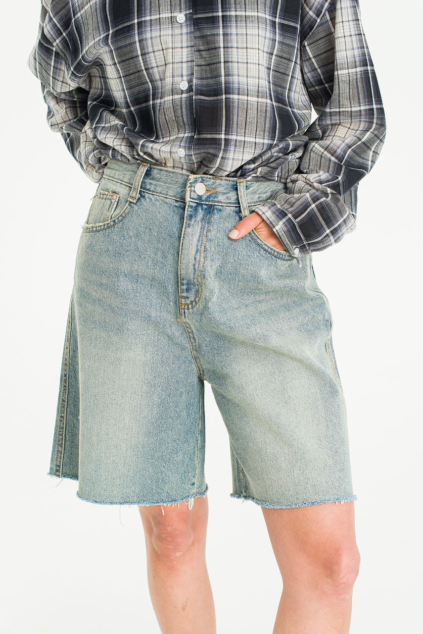 Sachiko Bermuda Denim Short, Vintage Blue