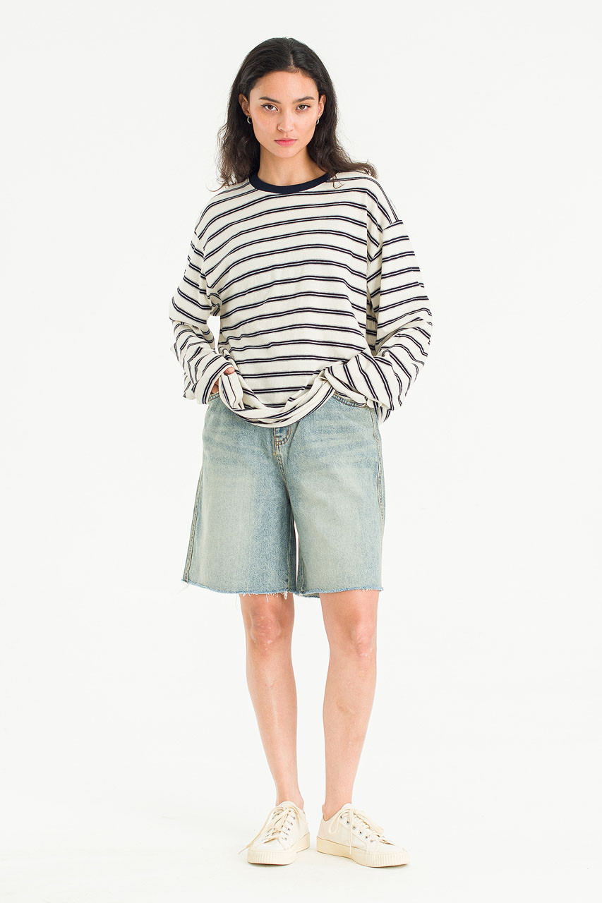Sachiko Bermuda Denim Short, Vintage Blue
