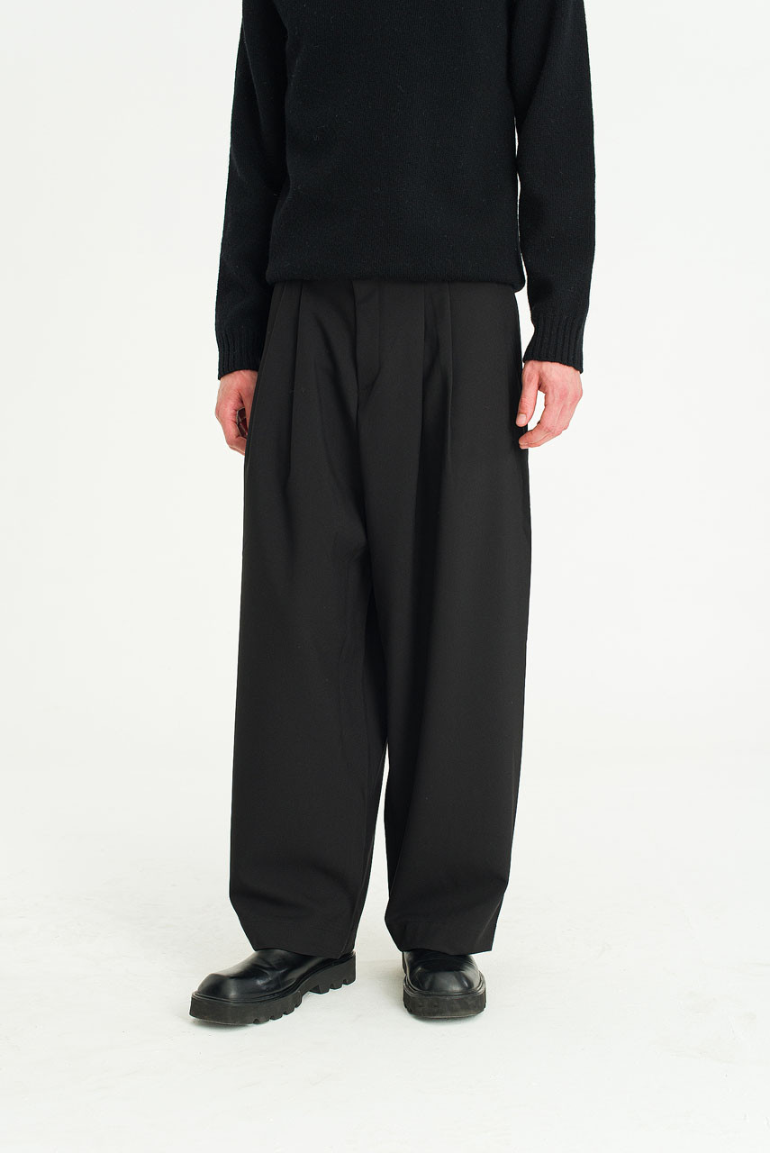 Menswear | Suit Balloon Pants, Black