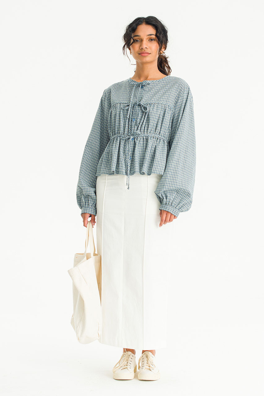 Vov Pintuck Skirt, White