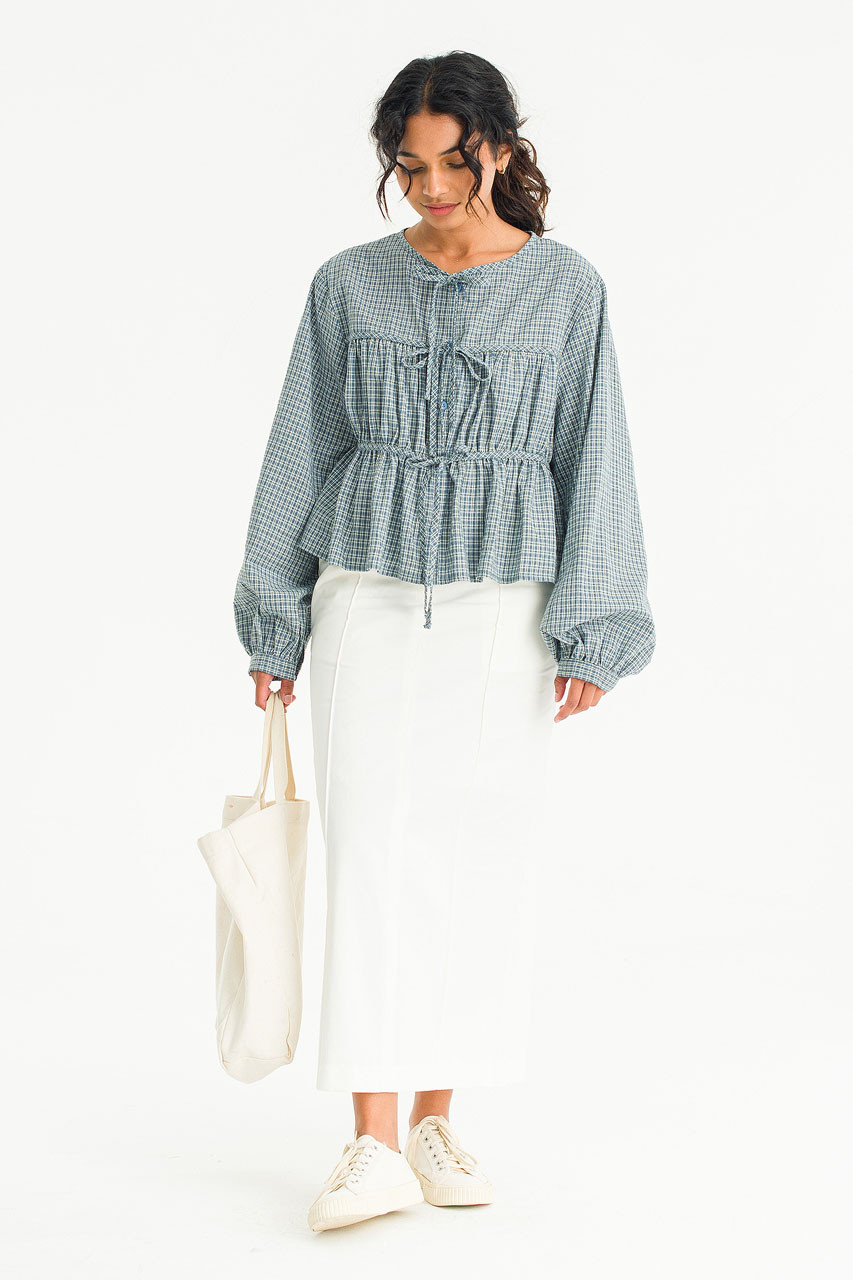 Vov Pintuck Skirt, White