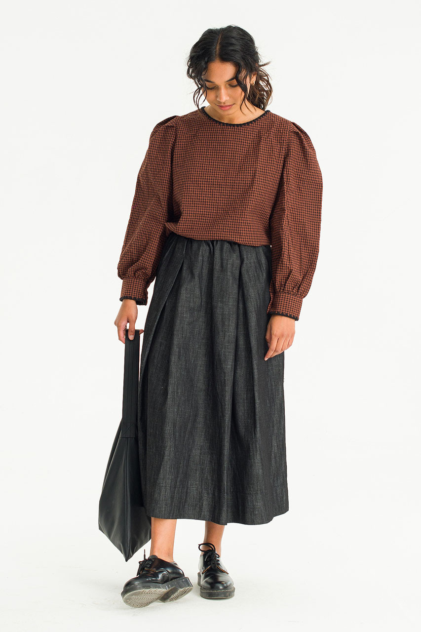 Yoko Waist String Skirt, Black