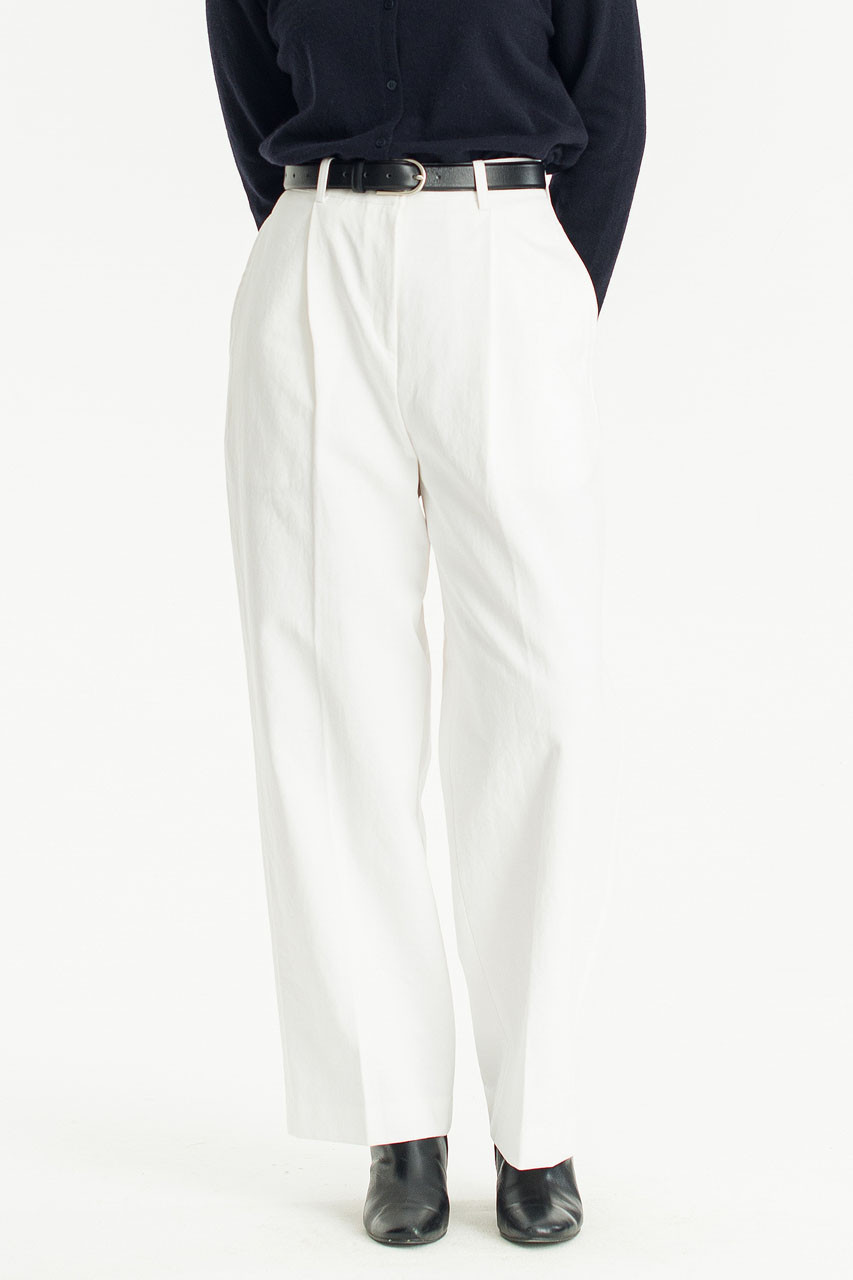 Haim Cotton Pleated Pants, White