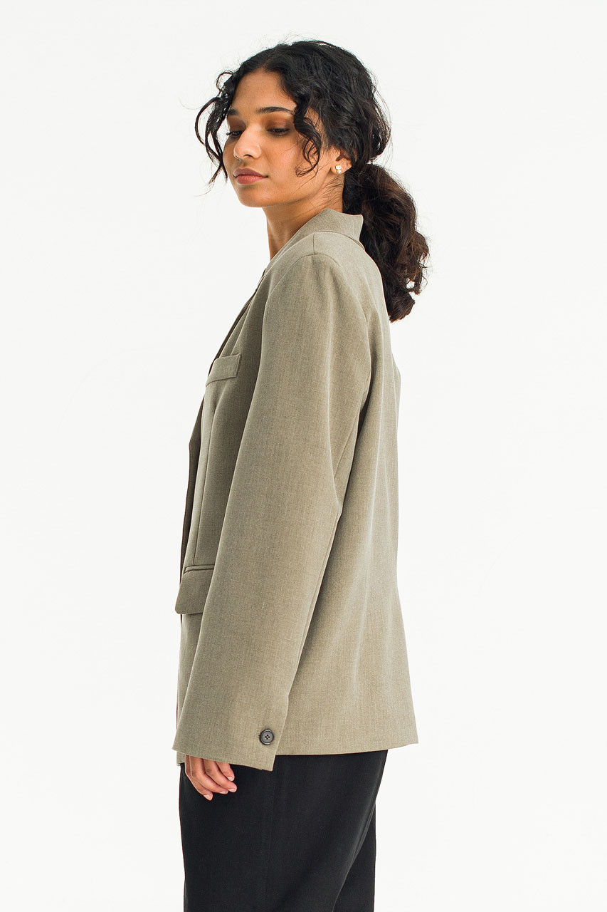 Lila Melange Jacket, Brown