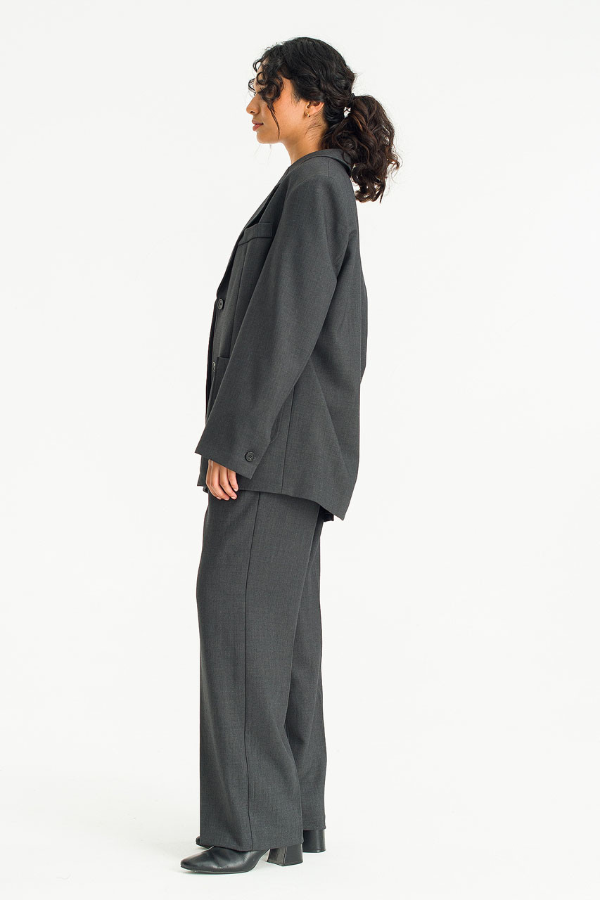Emily Single Button Jacket, Charcoal