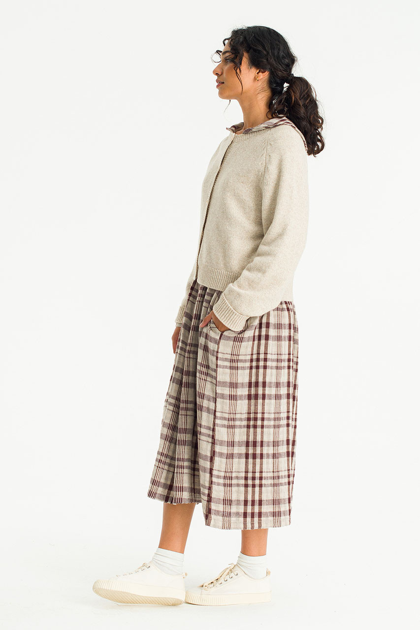 Rina Classic Wool Cardigan, Beige